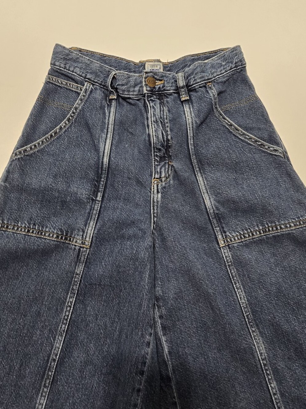 LEE High Rise Cargo Slouch Jeans Denim Size 28 - Picture 4 of 16